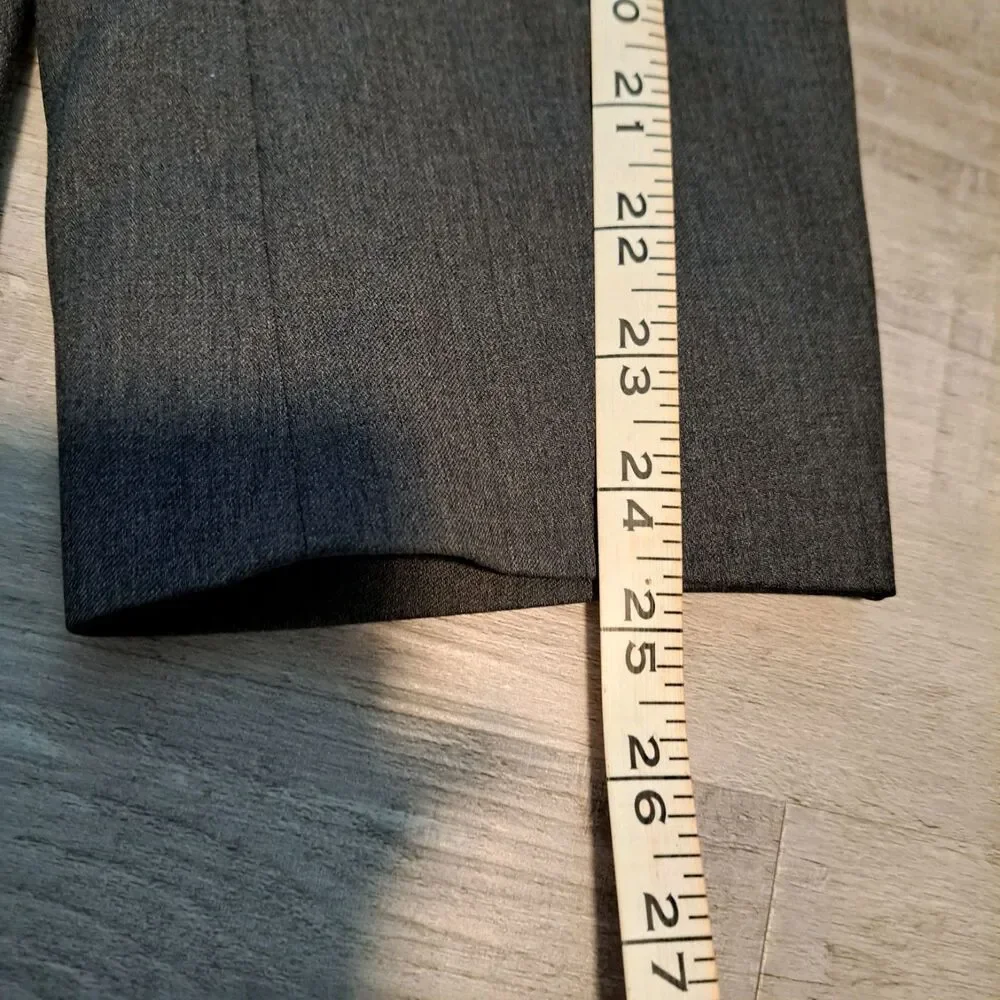 JOS A BANK GORDON Men's Sport Coat Blazer Two Button Gray Twill Wool‎ 42R